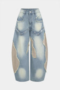 Willa London™ | Artisan Patchwork Denim Jeans