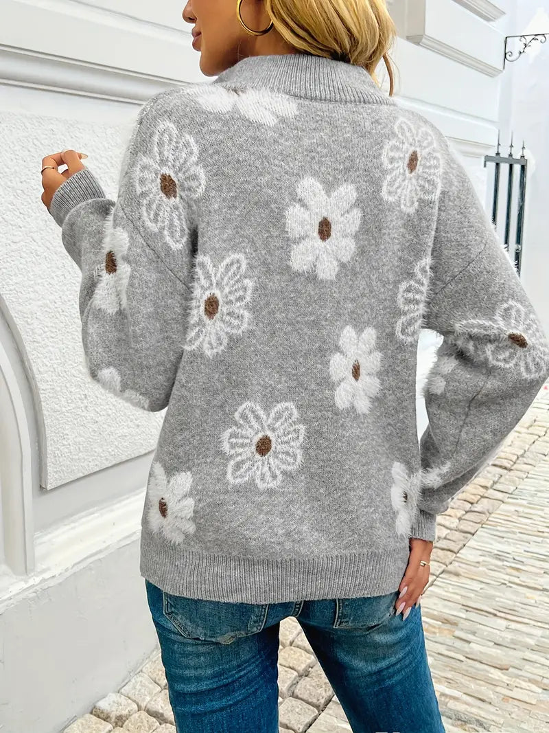 Willa London™ | Floral Elegance Sweater