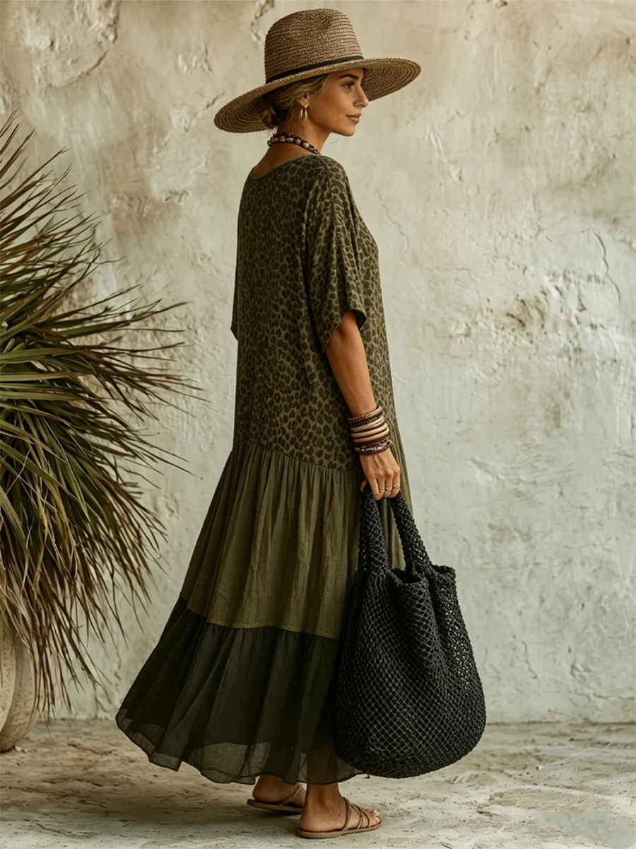 Willa London™ | Seraphine Leopard Midi Dress