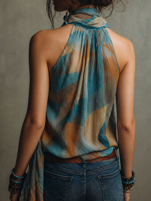 Willa London™ | Bohemian Breeze Halter Blouse