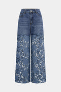 Willa London™ | Lace Elegance Wide Leg Jeans