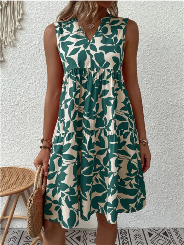 Willa London™ | Summer Leaf Elegance Dress