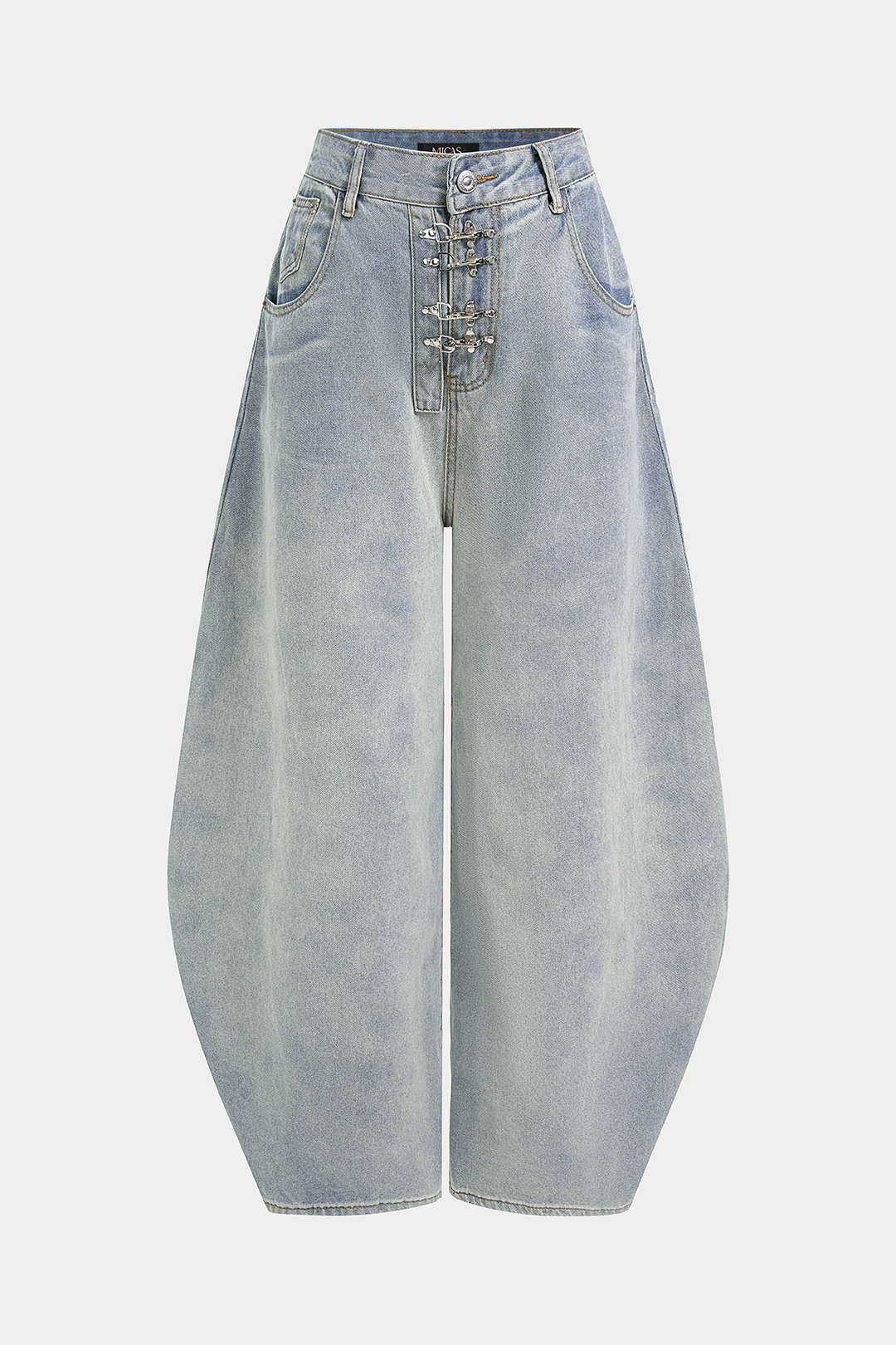 Willa London™ | Luxe Metallic Wide Leg Jeans