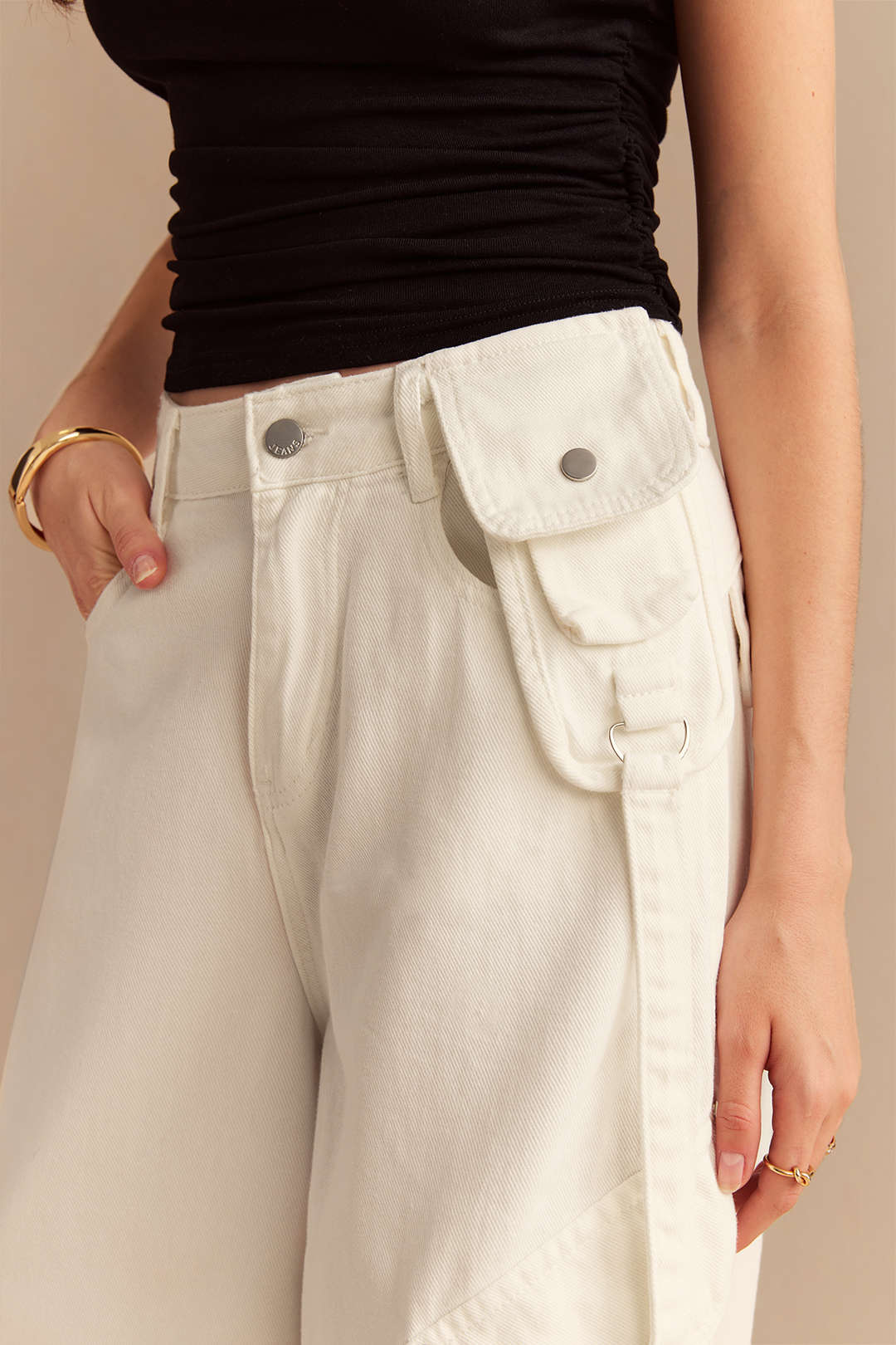 Willa London™ | Asymmetrical Elegance Wide Leg Jeans