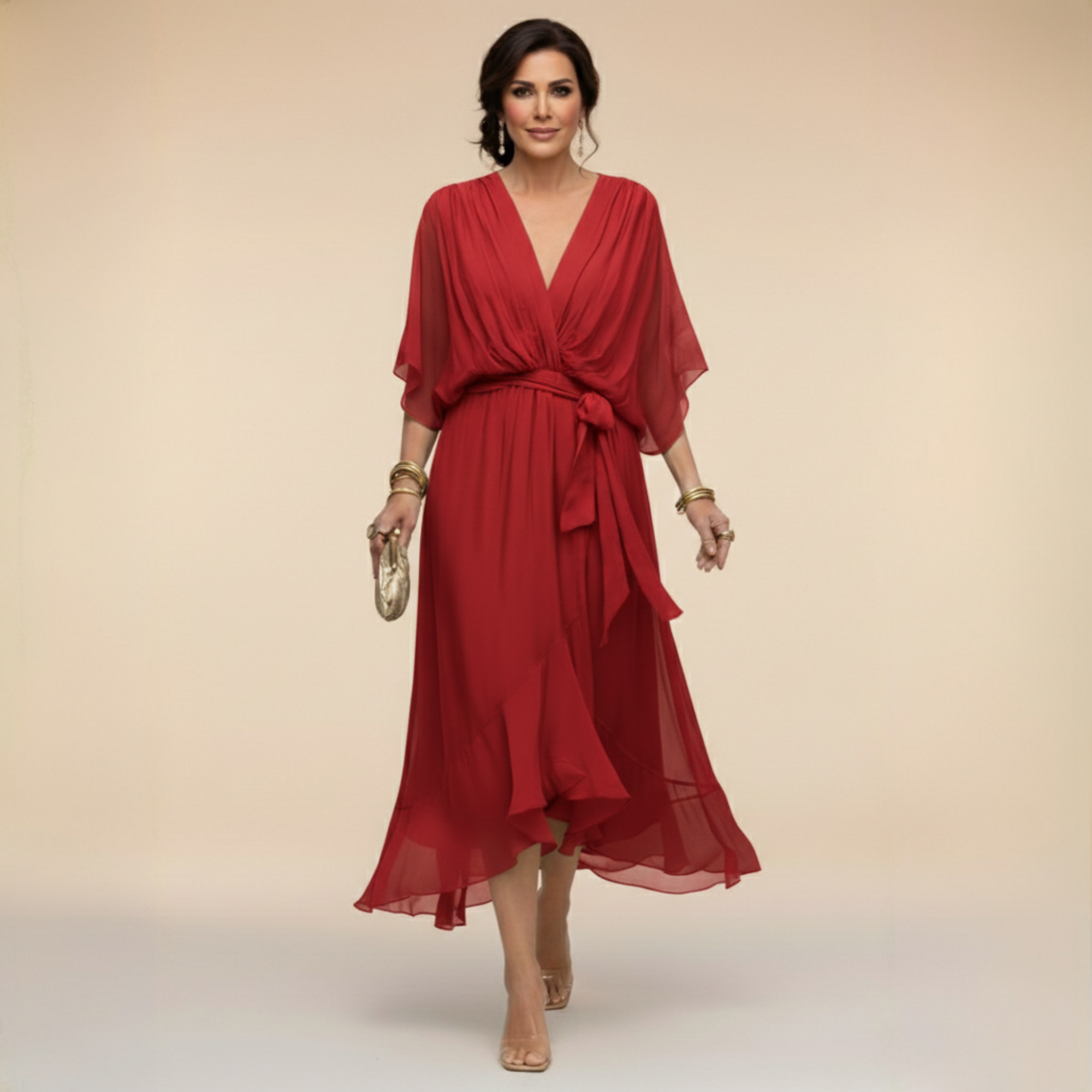 Willa London™ | Serene Elegance Midi Dress