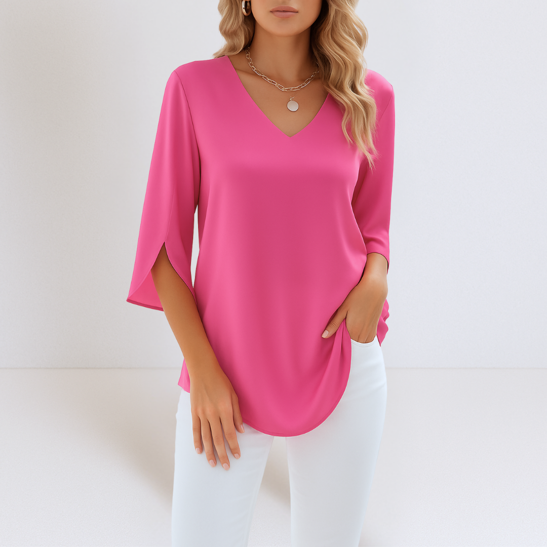 Willa London™ | Serene V-Neck Blouse