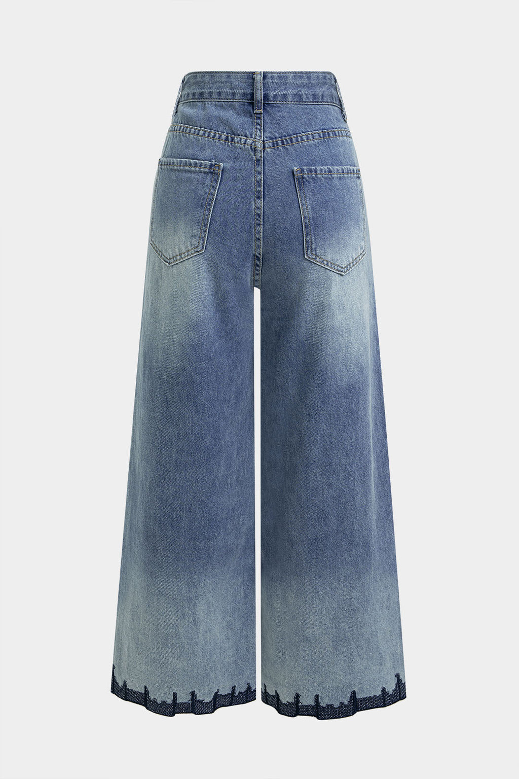 Willa London™ | Luxe Rhinestone Denim Trousers