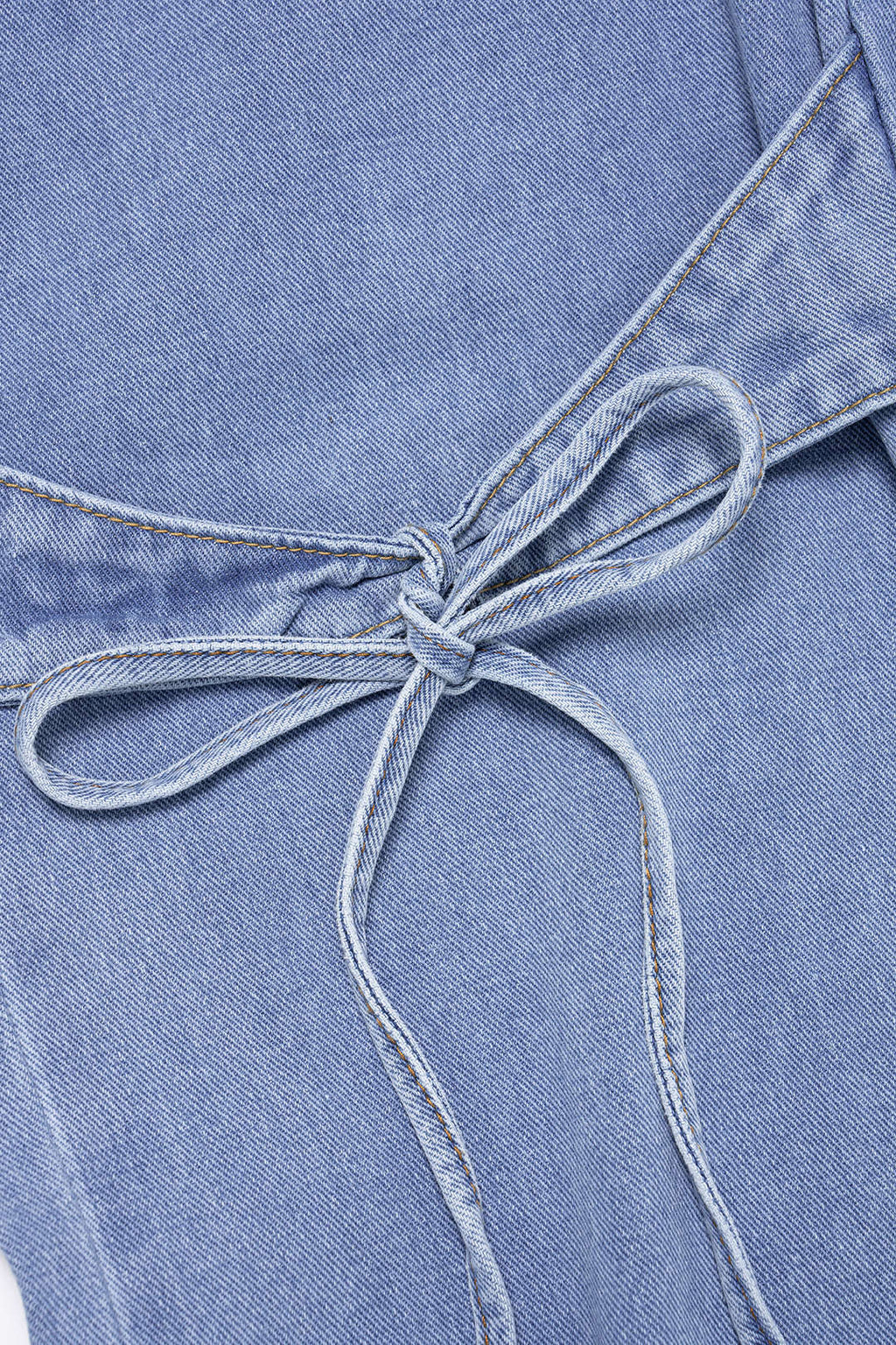 Willa London™ | Bow Tie-Up Denim Trousers