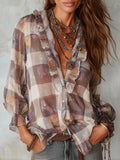 Willa London™ | Bohemian Ruffle Chiffon Blouse