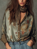 Willa London™ | Bohemian Luxe Satin Shirt