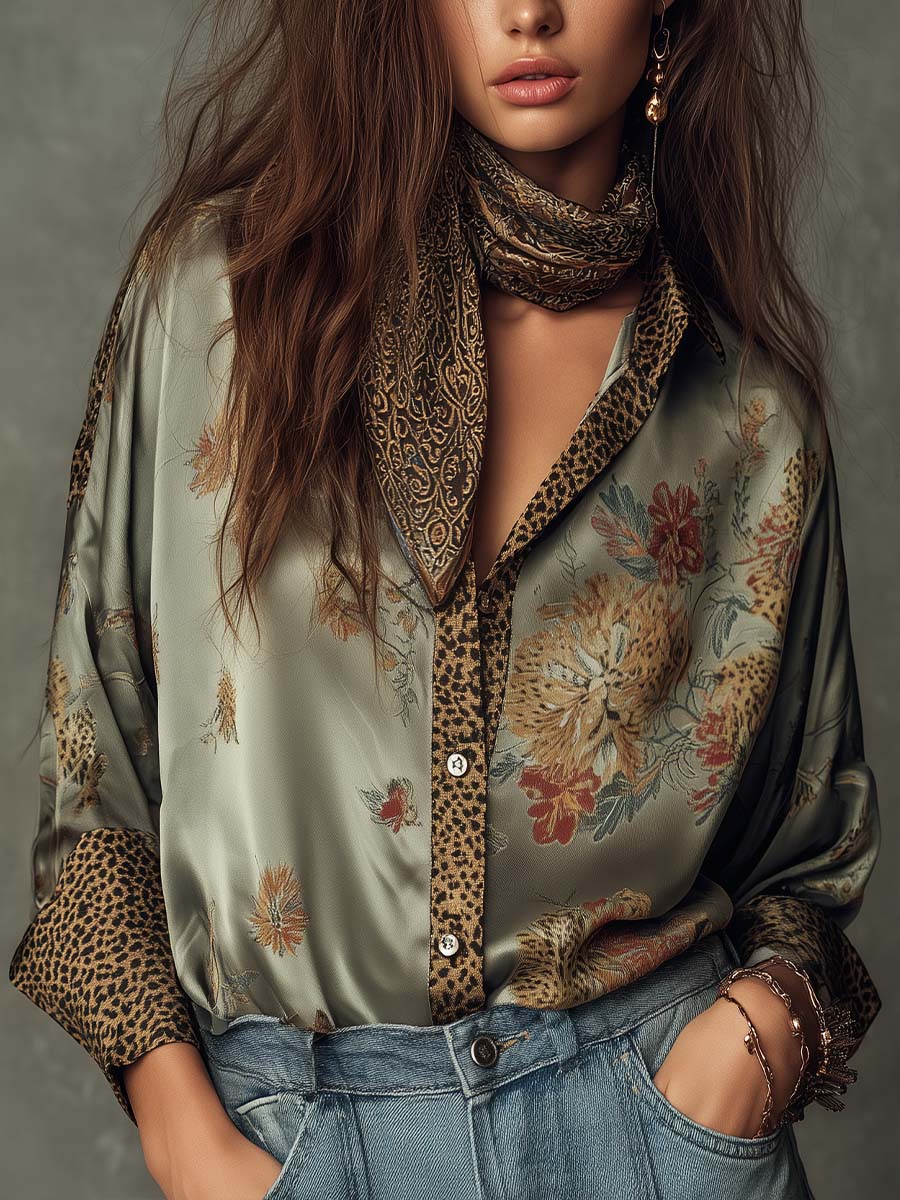 Willa London™ | Bohemian Luxe Satin Shirt