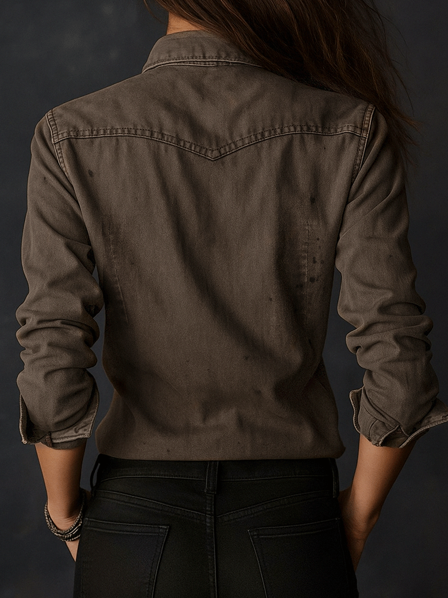 Willa London™ | Heritage Taupe Western Shirt