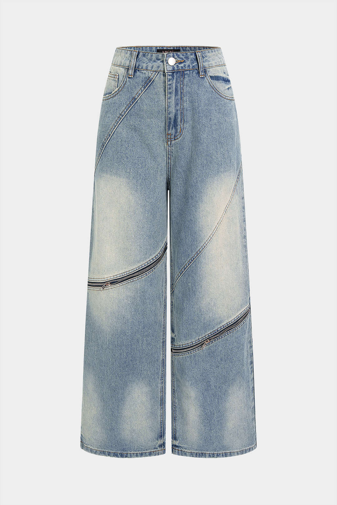 Willa London™ | Asymmetrical Luxe Denim Jeans