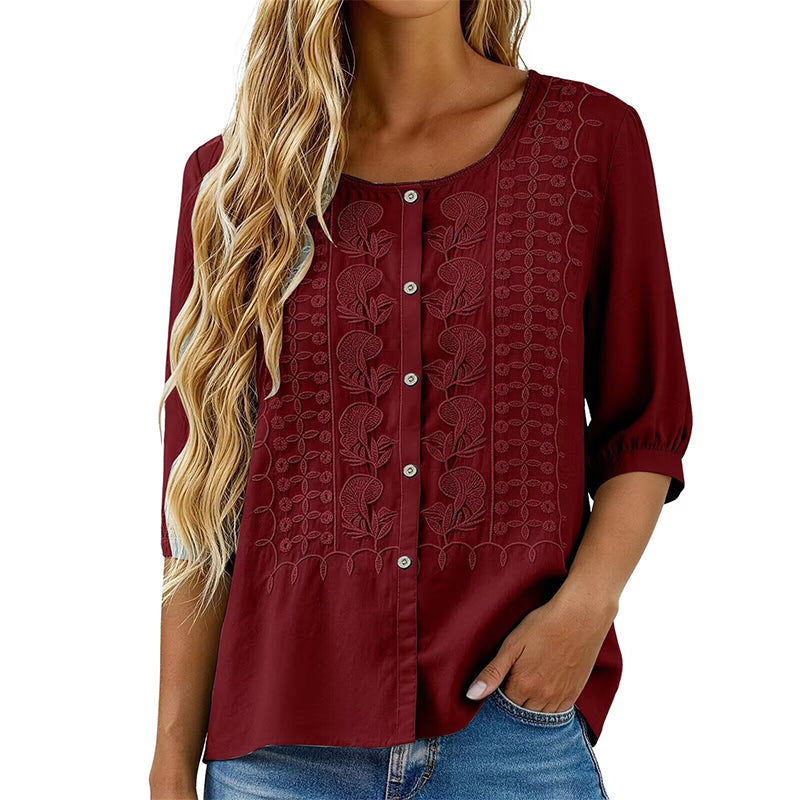Willa London™ | Artisan Floral Blouse