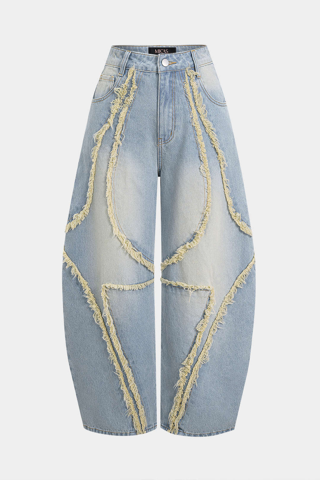 Willa London™ | Effortless Fray Barrel Jeans