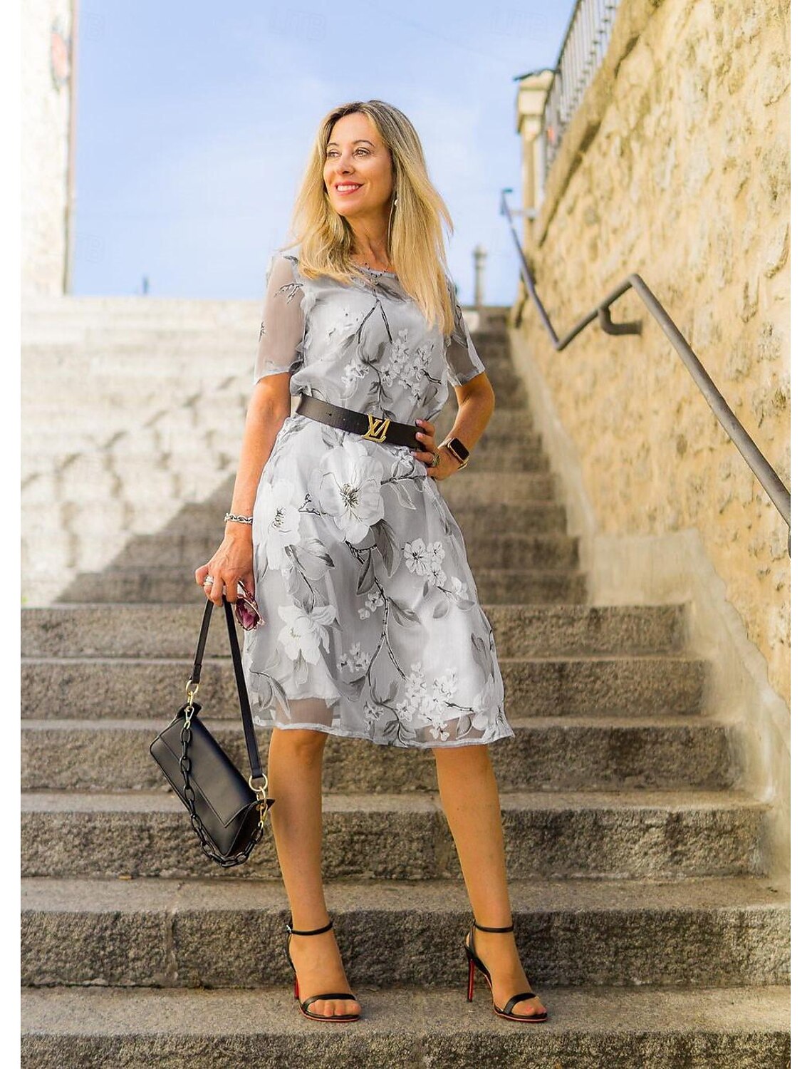 Willa London™ | Serenella Floral Pleated Midi Dress
