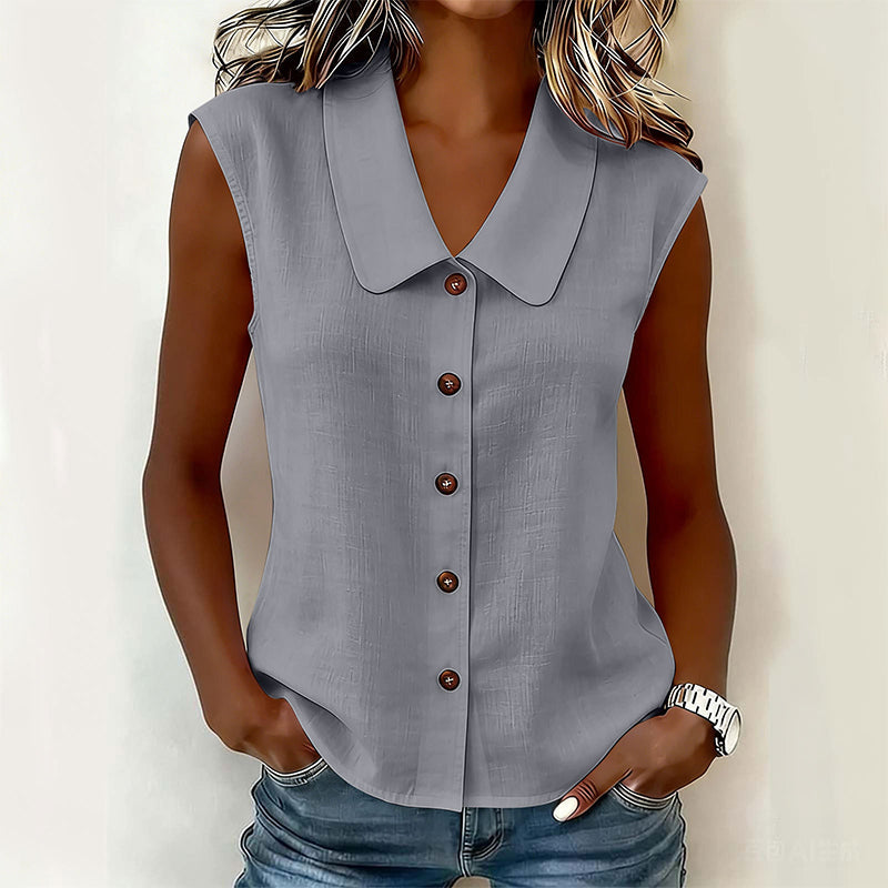 Willa London™ | Serene V-Neck Sleeveless Blouse
