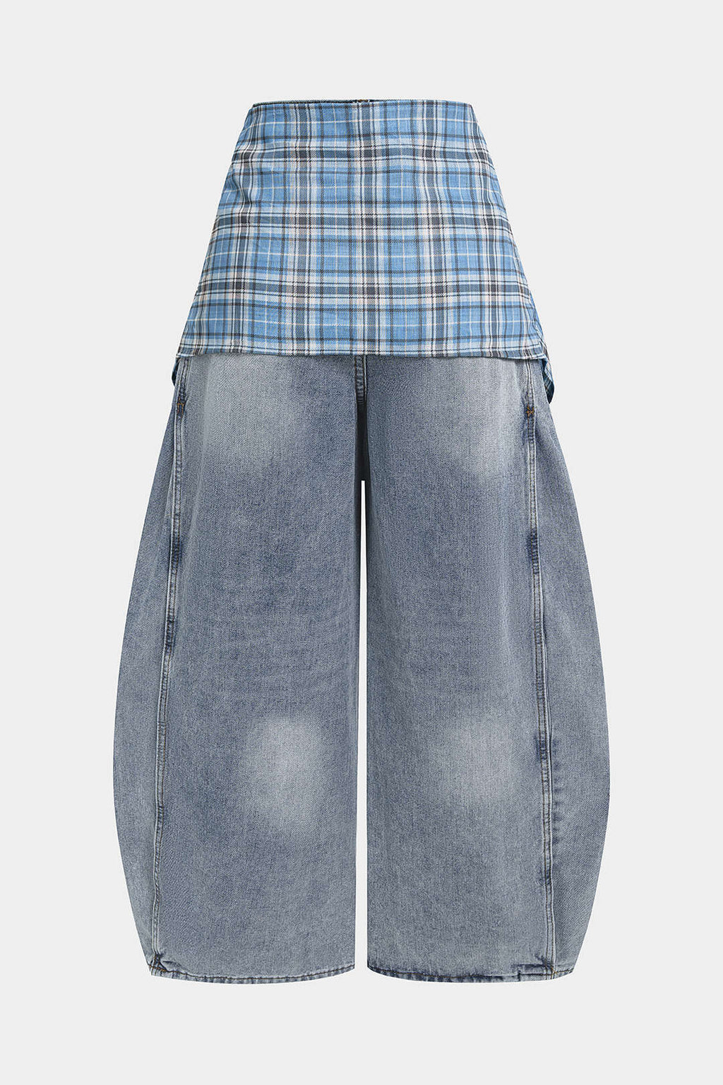 Willa London™ | Heritage Check High-Waist Jeans