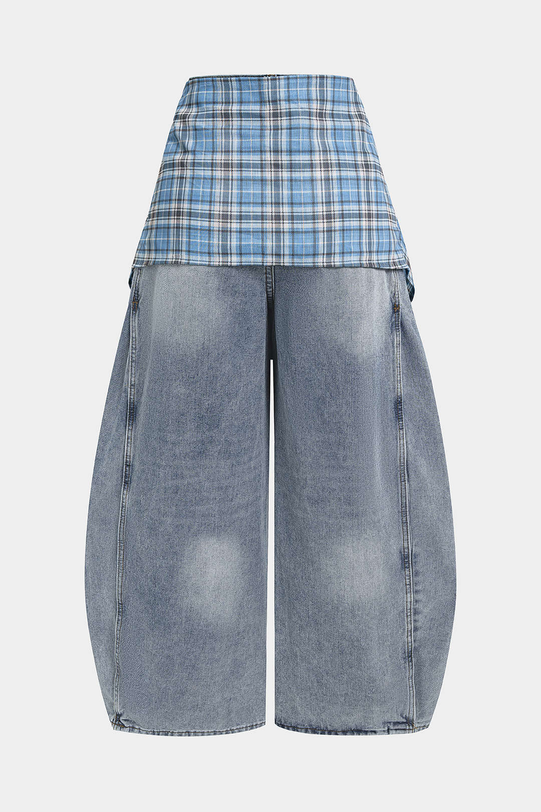Willa London™ | Heritage Check High-Waist Jeans