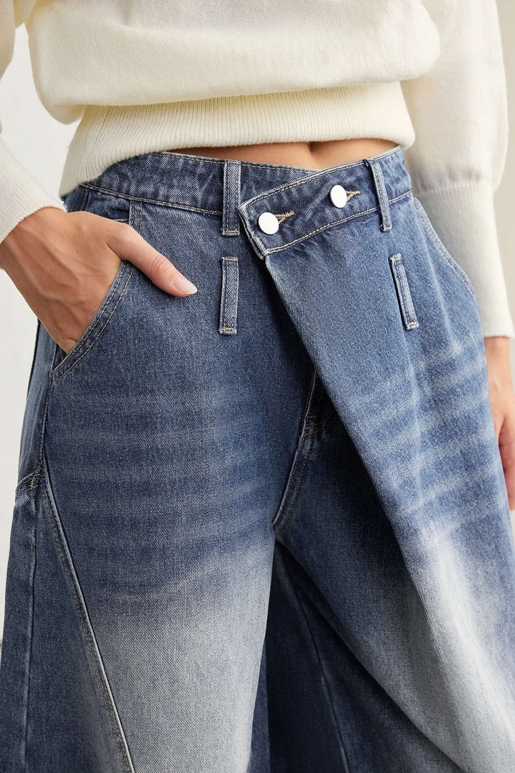 Willa London™ | Luxe Barrel Denim Trousers