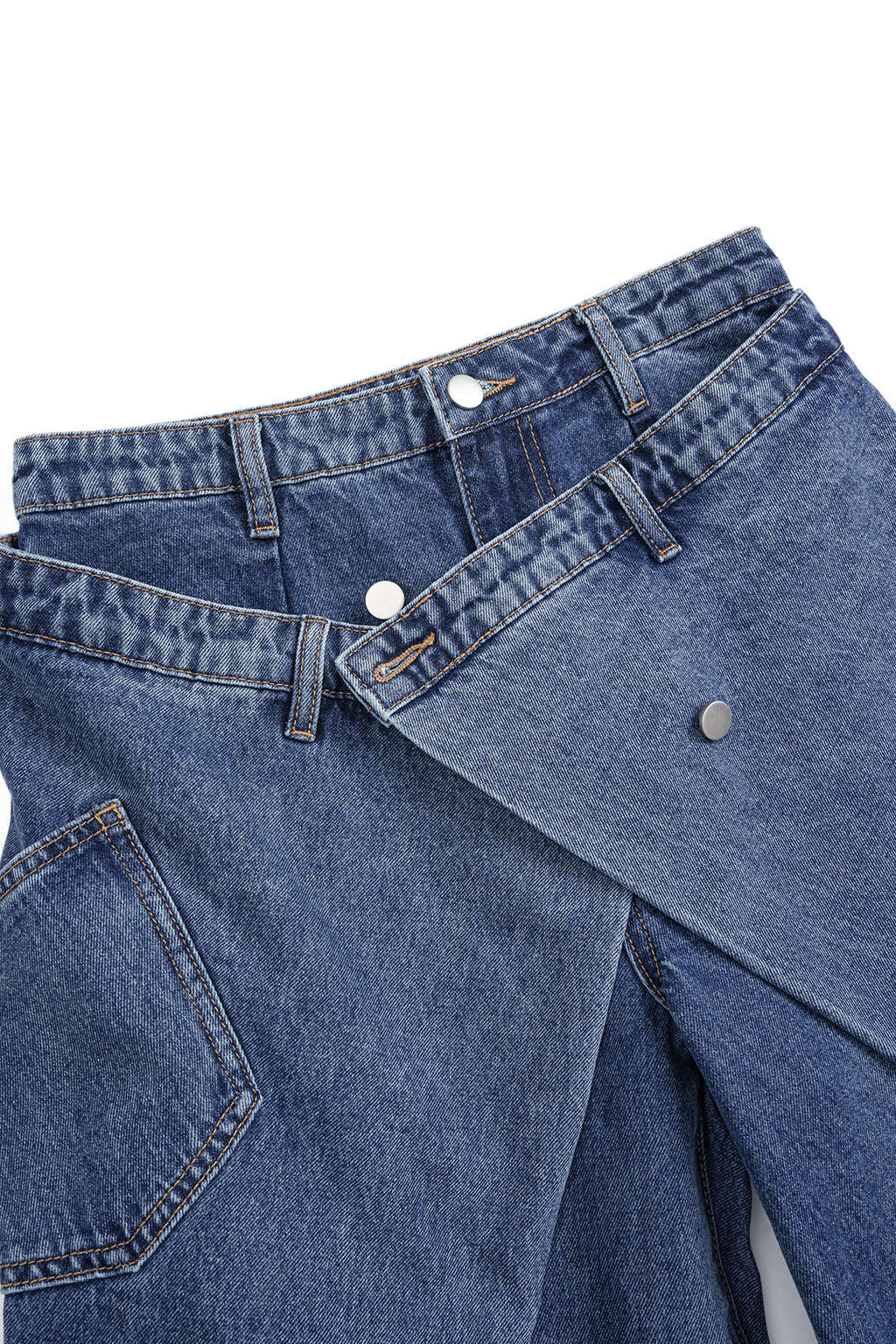 Willa London™ | Asymmetric Elegance Denim Jeans