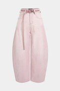 Willa London™ | Radiant Rhinestone Barrel Jeans