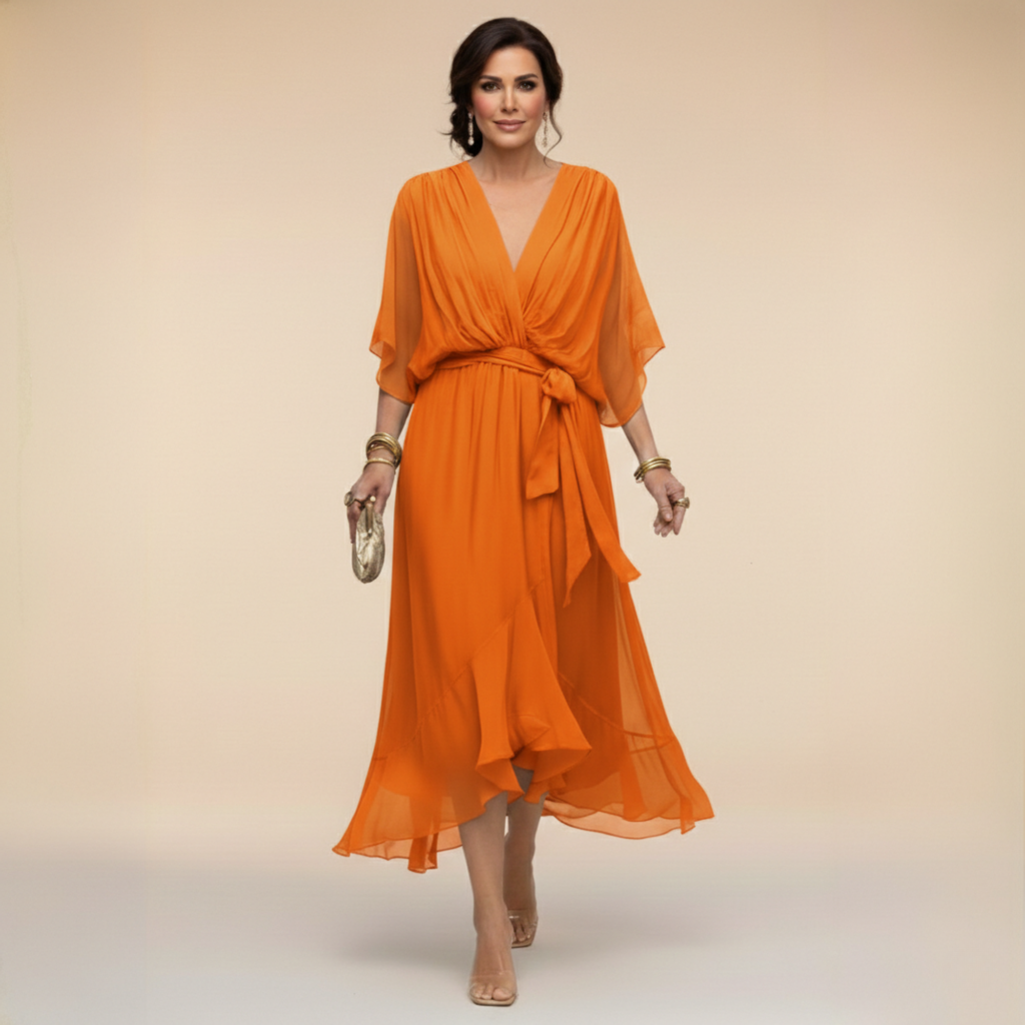 Willa London™ | Serene Elegance Midi Dress