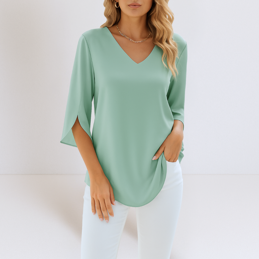 Willa London™ | Serene V-Neck Blouse