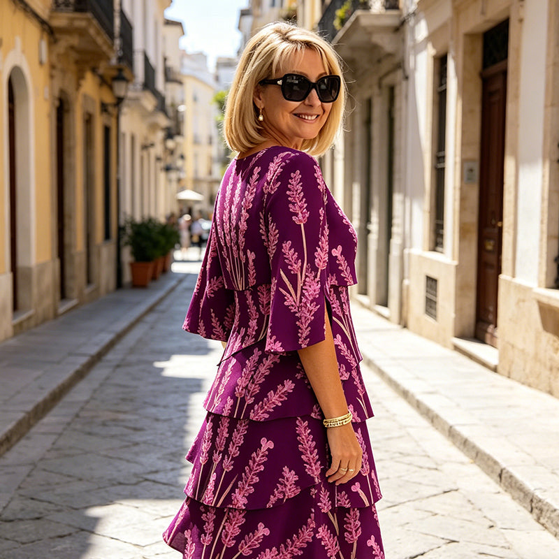 Willa London™ | Lavender Breeze Midi Dress