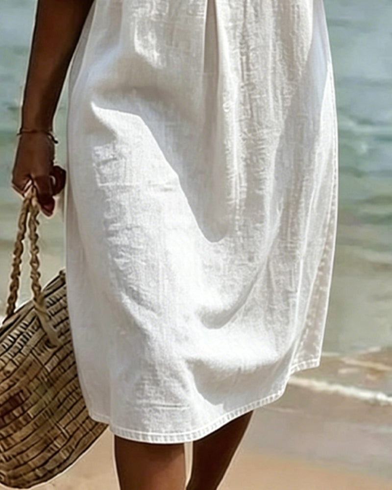 Willa London™ | Serene Denim A-Line Dress