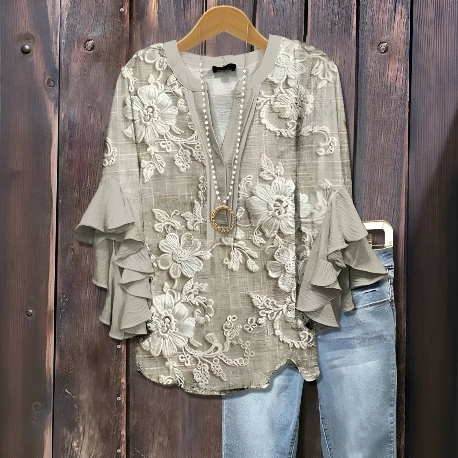 Willa London™ | Serene Leaf Blouse