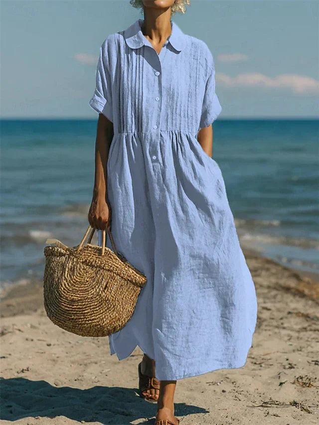 Willa London™ | Serene Cotton Shirt Dress