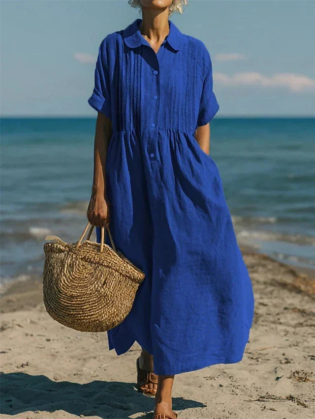 Willa London™ | Serene Cotton Shirt Dress