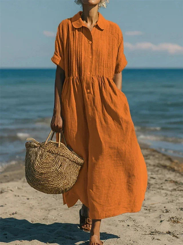 Willa London™ | Serene Cotton Shirt Dress