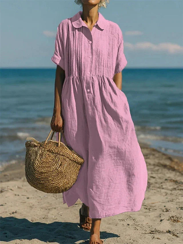 Willa London™ | Serene Cotton Shirt Dress