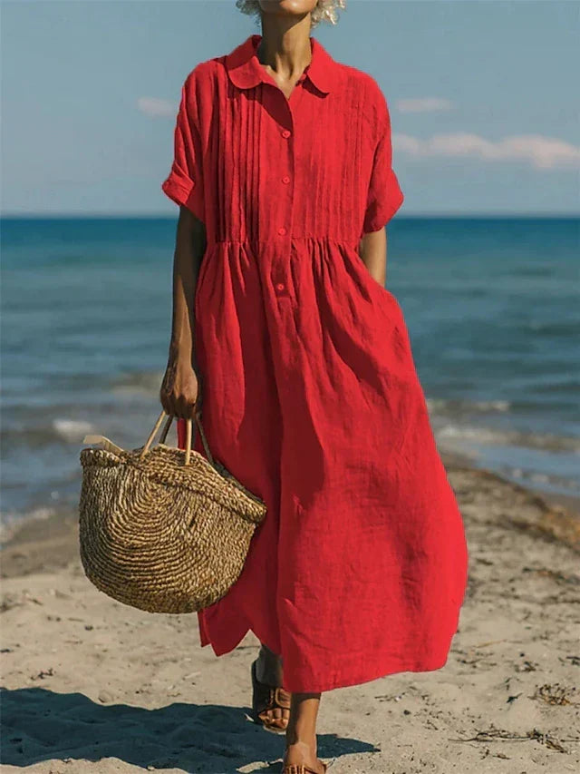Willa London™ | Serene Cotton Shirt Dress