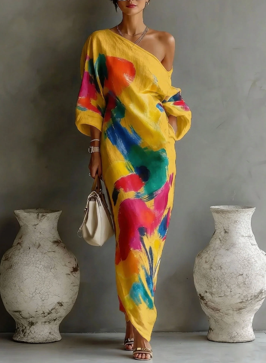 Willa London™ | Asymmetric Elegance Maxi Dress