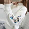 Willa London™ | Floral Elegance Knit Sweater