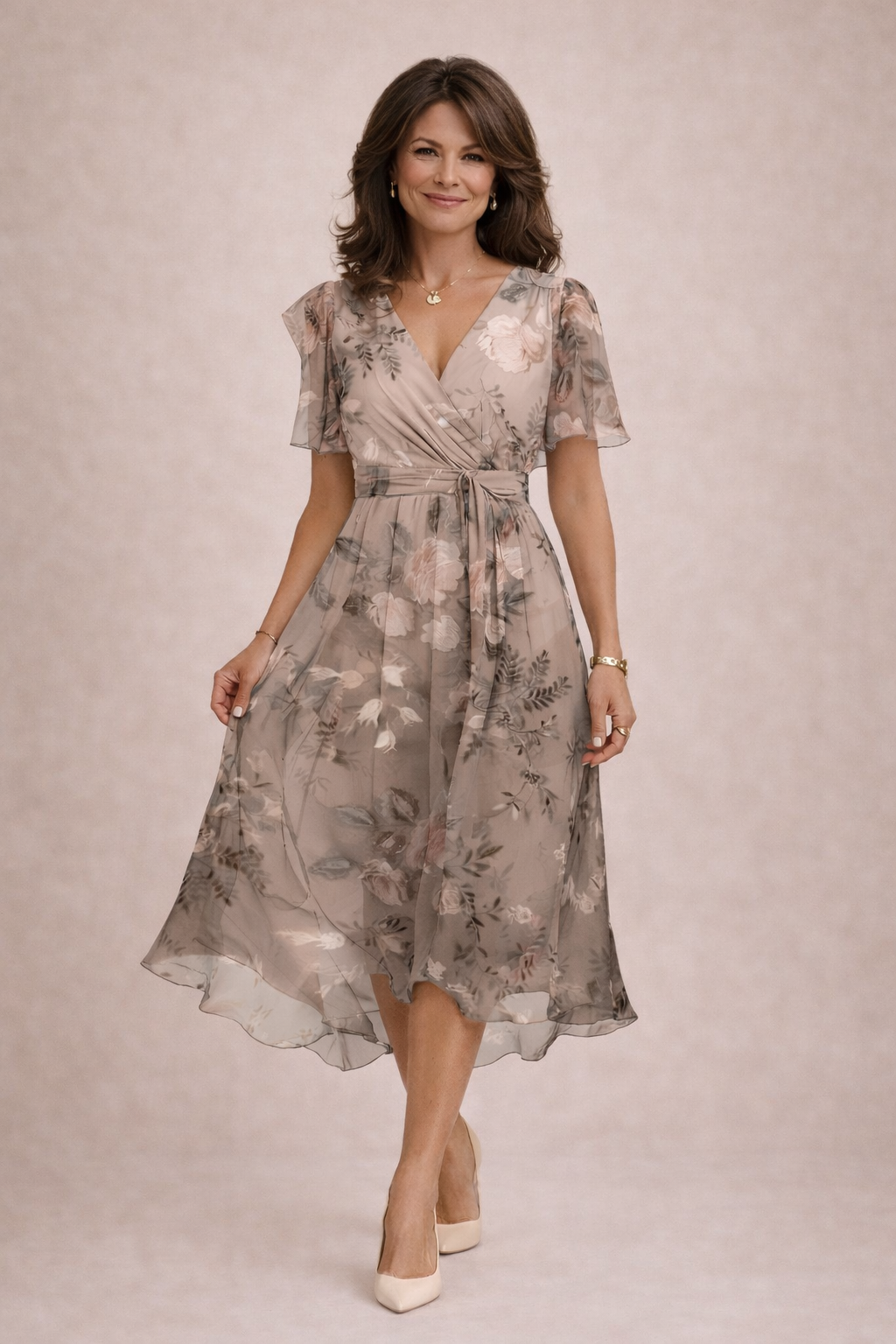 Willa London™ | Serene Floral Midi Dress