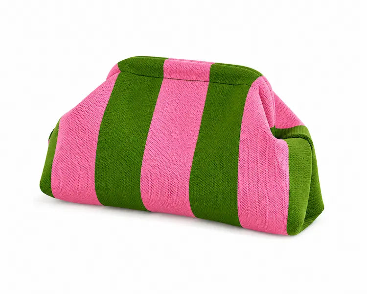 Portofino Knit Clutch — top view showing hidden closure