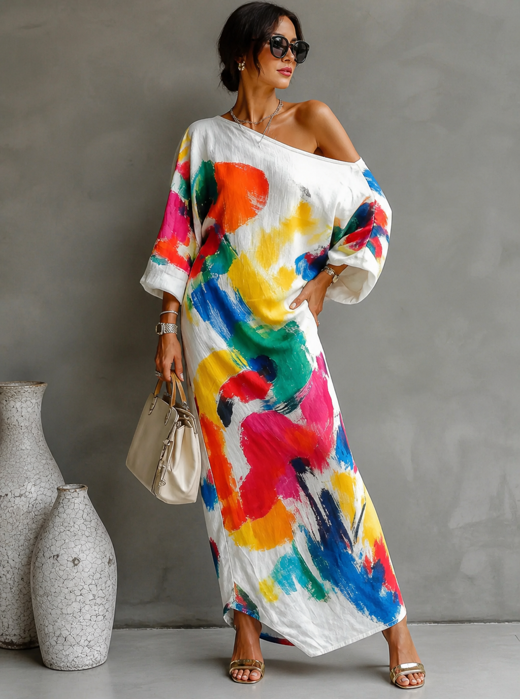 Willa London™ | Asymmetric Elegance Maxi Dress
