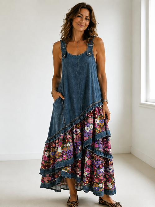 Willa London™ | Bohemian Blossom Maxi Dress