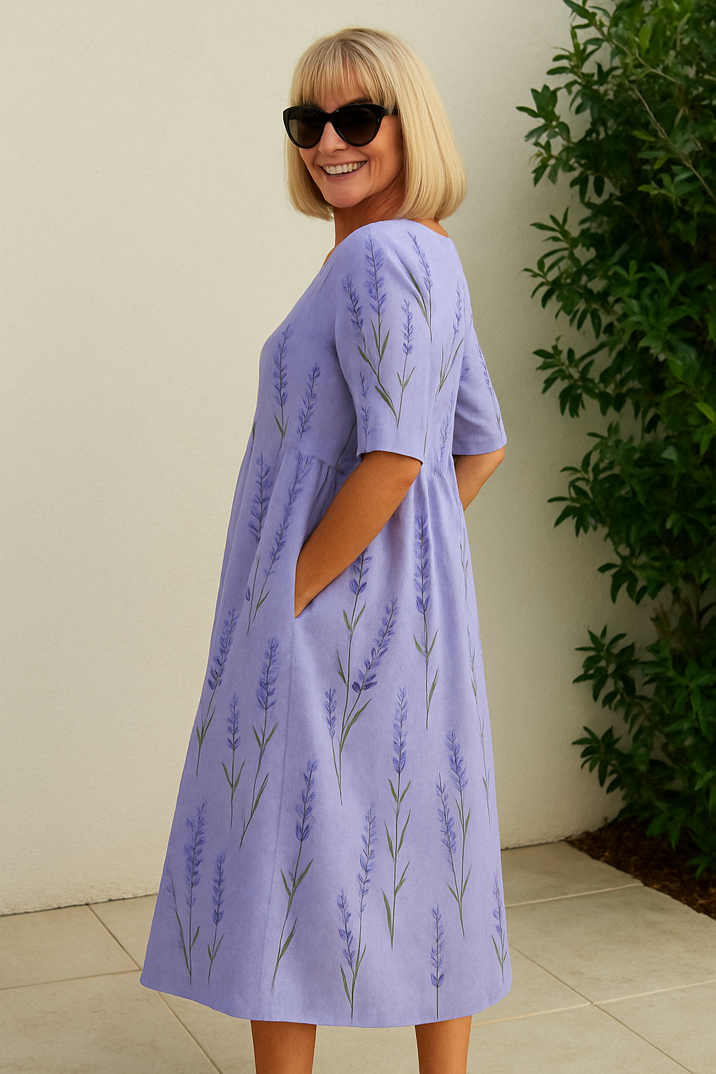 Willa London™ | Serene Garden Midi Dress