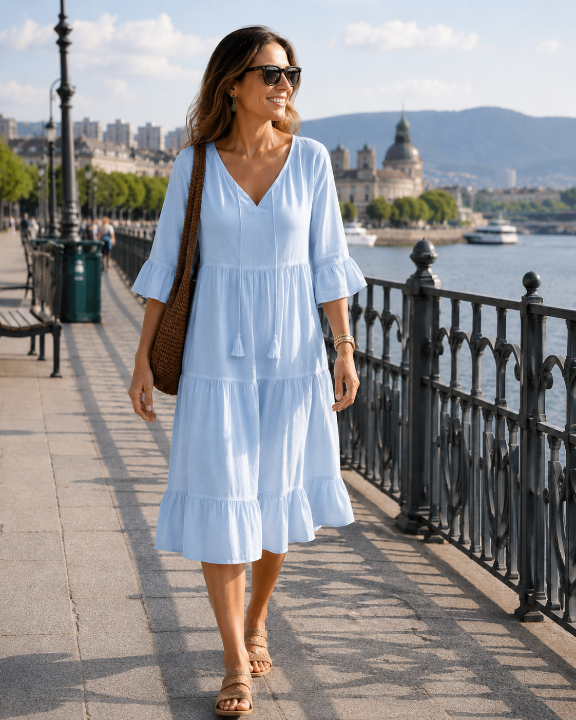 Willa London™ | Serene Summer Midi Dress
