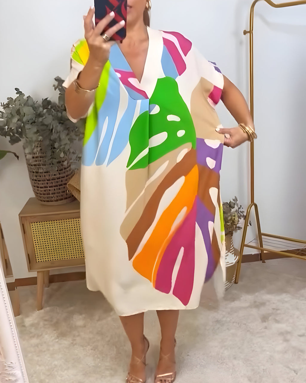 Willa London™ | Verdant Breeze Midi Dress