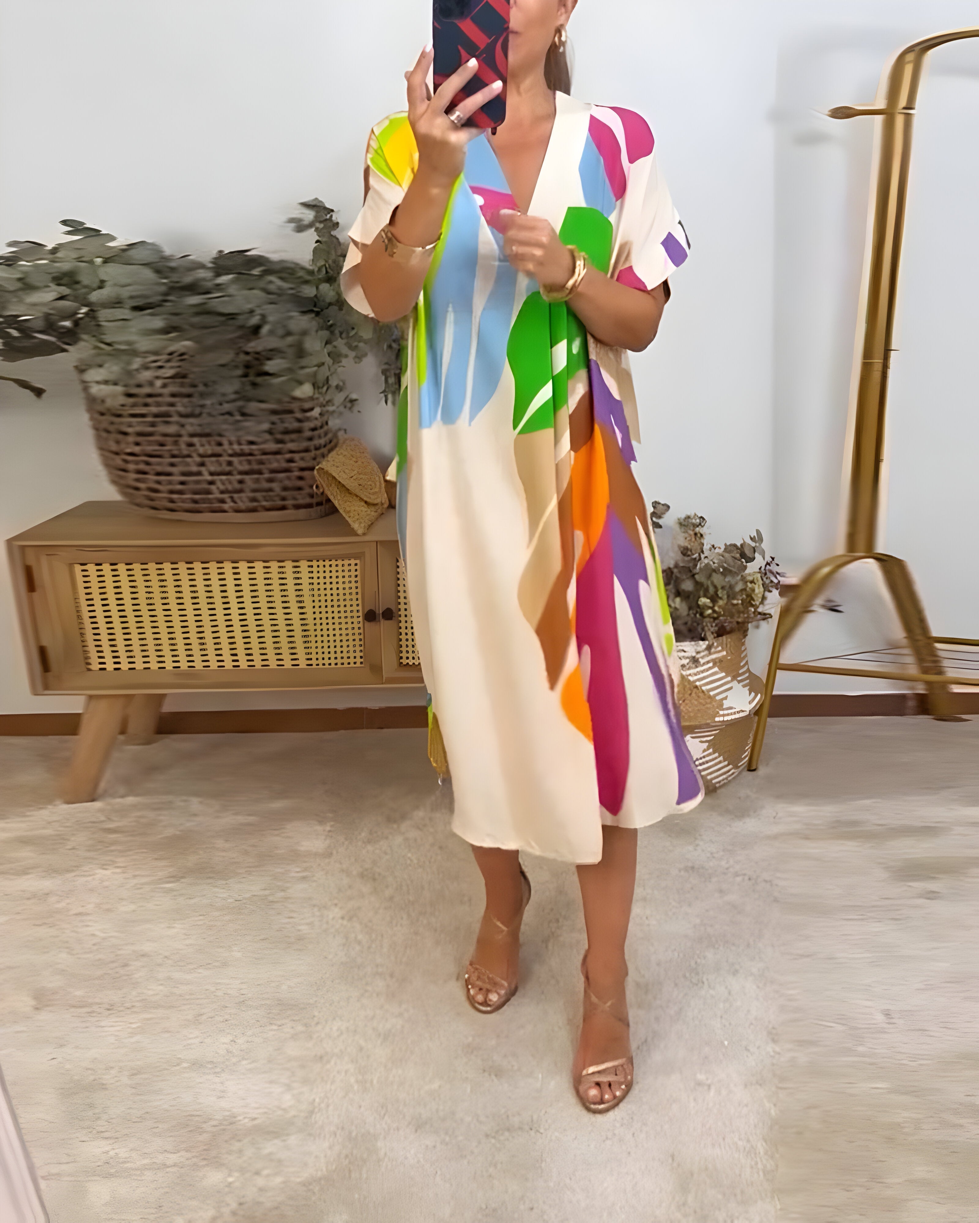 Willa London™ | Verdant Breeze Midi Dress