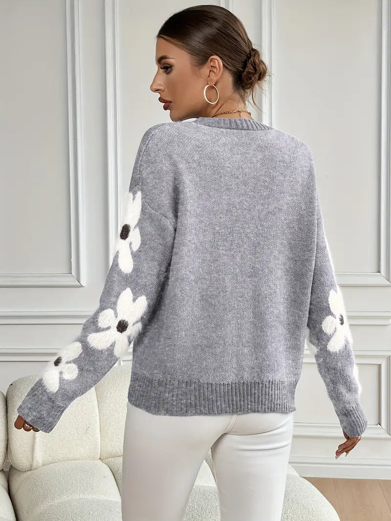 Willa London™ | Daisy Blossom Knit Sweater