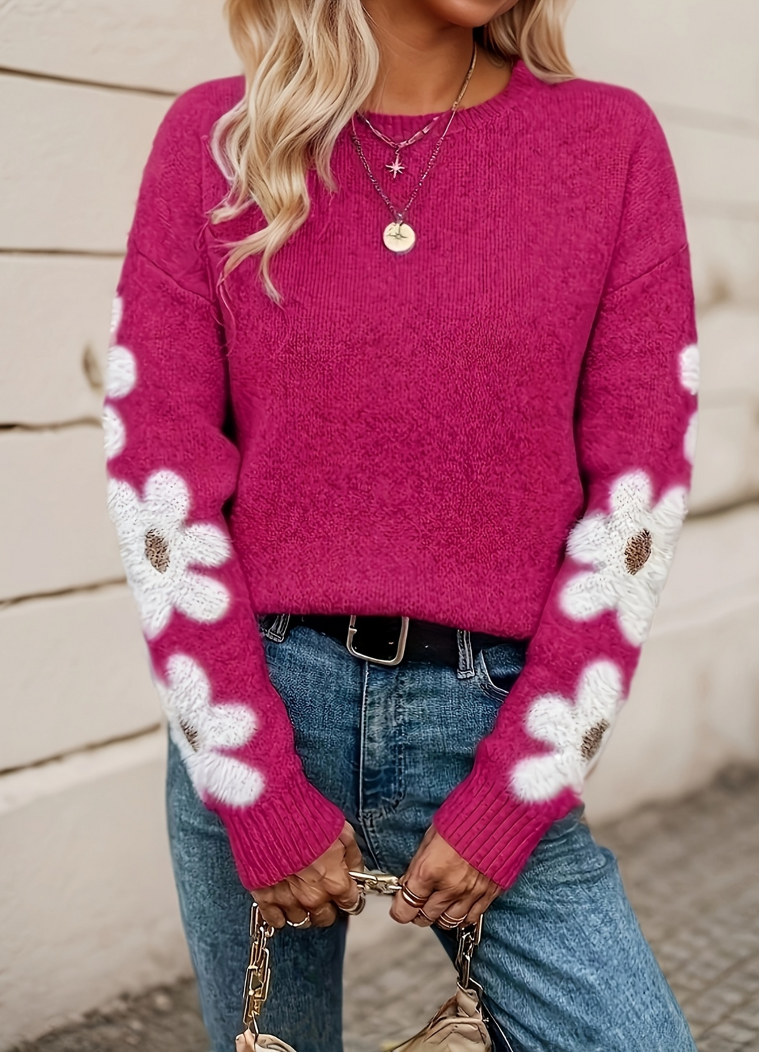 Willa London™ | Daisy Blossom Knit Sweater