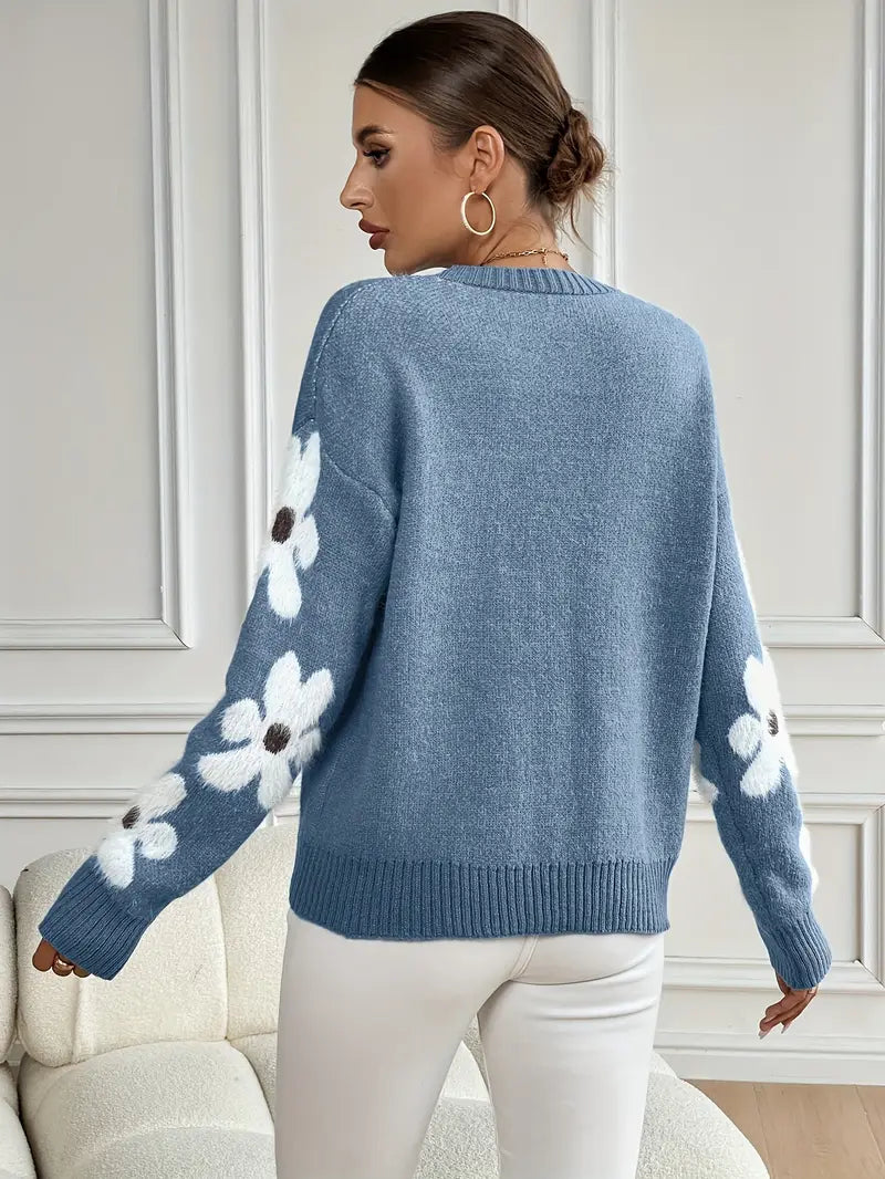 Willa London™ | Daisy Blossom Knit Sweater