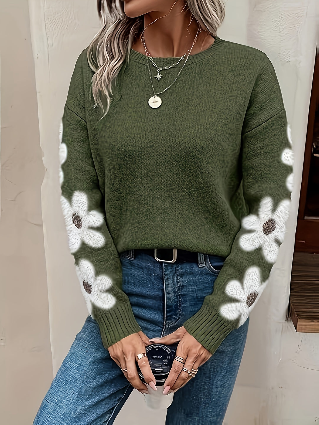 Willa London™ | Daisy Blossom Knit Sweater